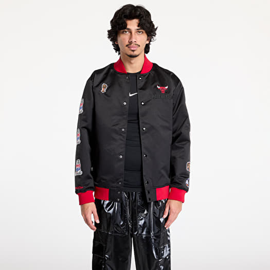 Mitchell & Ness Nba Team Og 3.0 Lightweight Satin Jacket Vintage Bulls Black