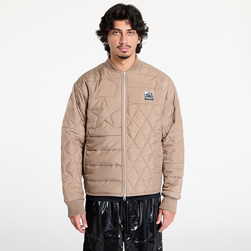 Jakna PLEASURES Stonehenge Quilted Jacket Brown