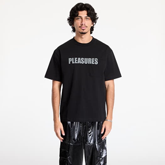 T-shirt PLEASURES Impact Pocket Heavyweight Shirt Black
