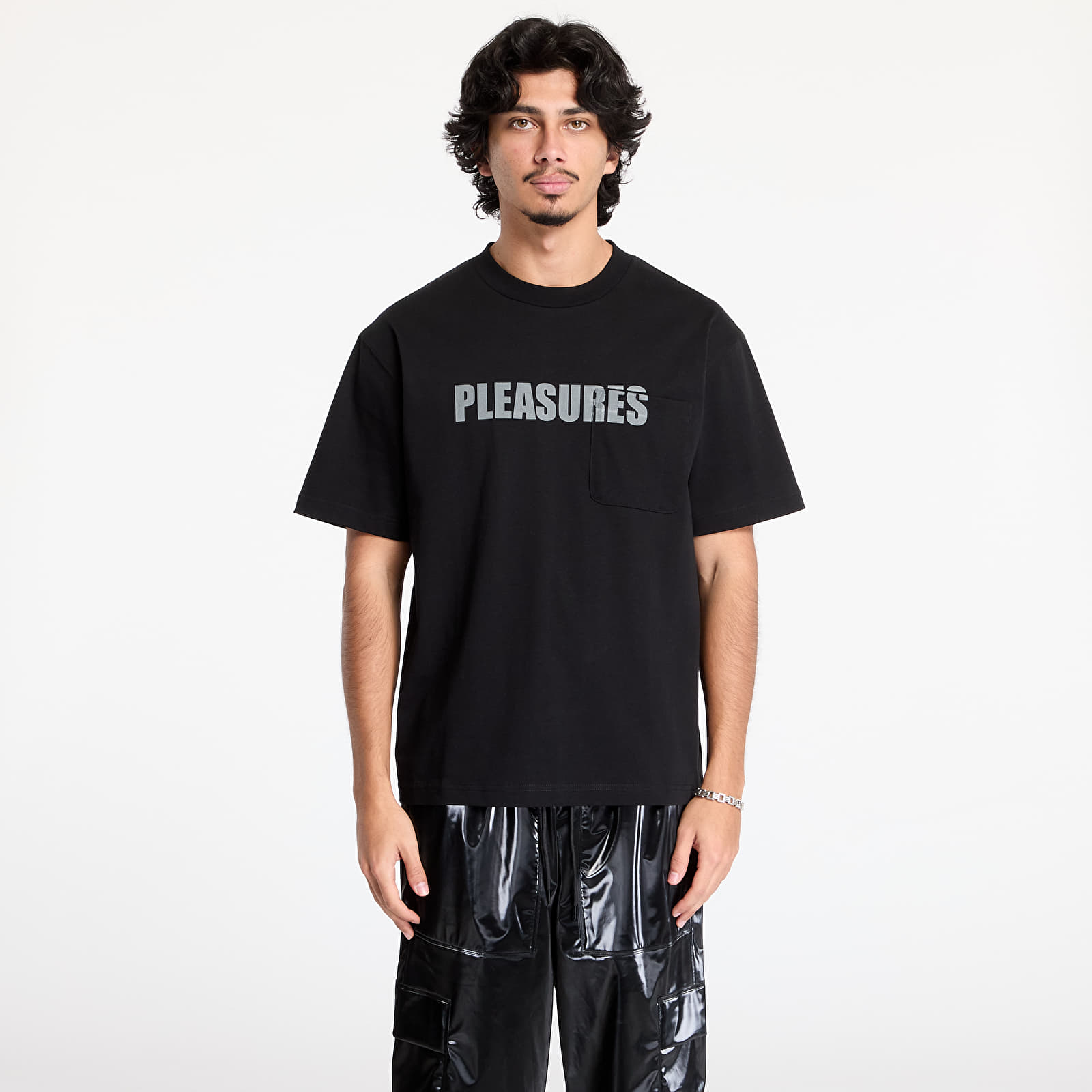 Camisetas PLEASURES Impact Pocket Heavyweight Shirt Black