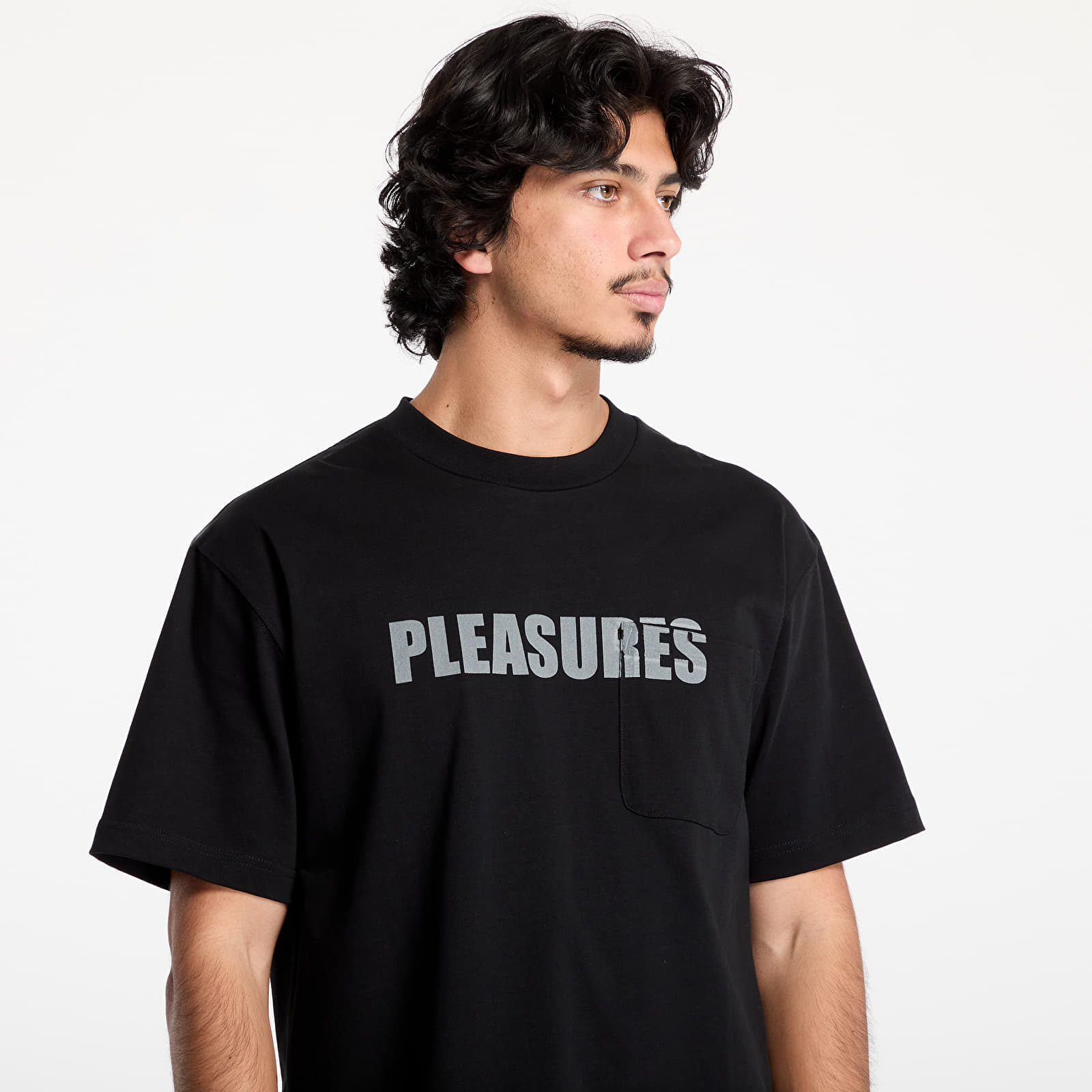 T-shirt PLEASURES Impact Pocket Heavyweight Shirt Black M