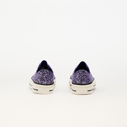 Black and purple glitter converse deals