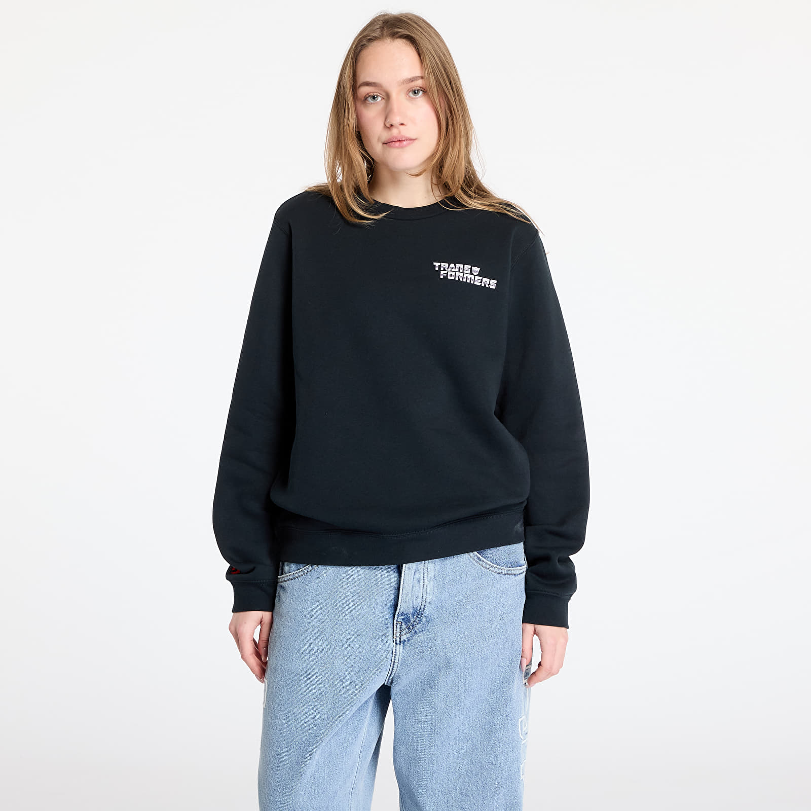 Sudaderas de hombre Converse x Transformers Crew Sweatshirt UNISEX Black