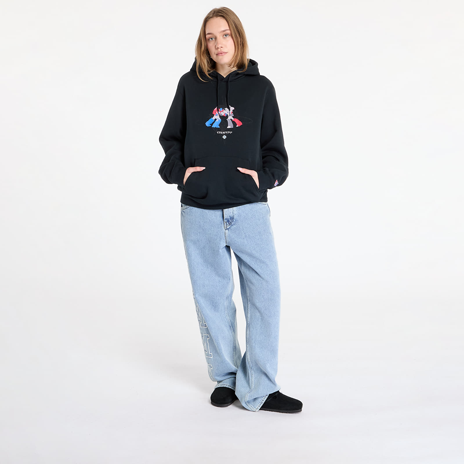 Men's sweatshirts Converse x Transformers Hoodie UNISEX Black