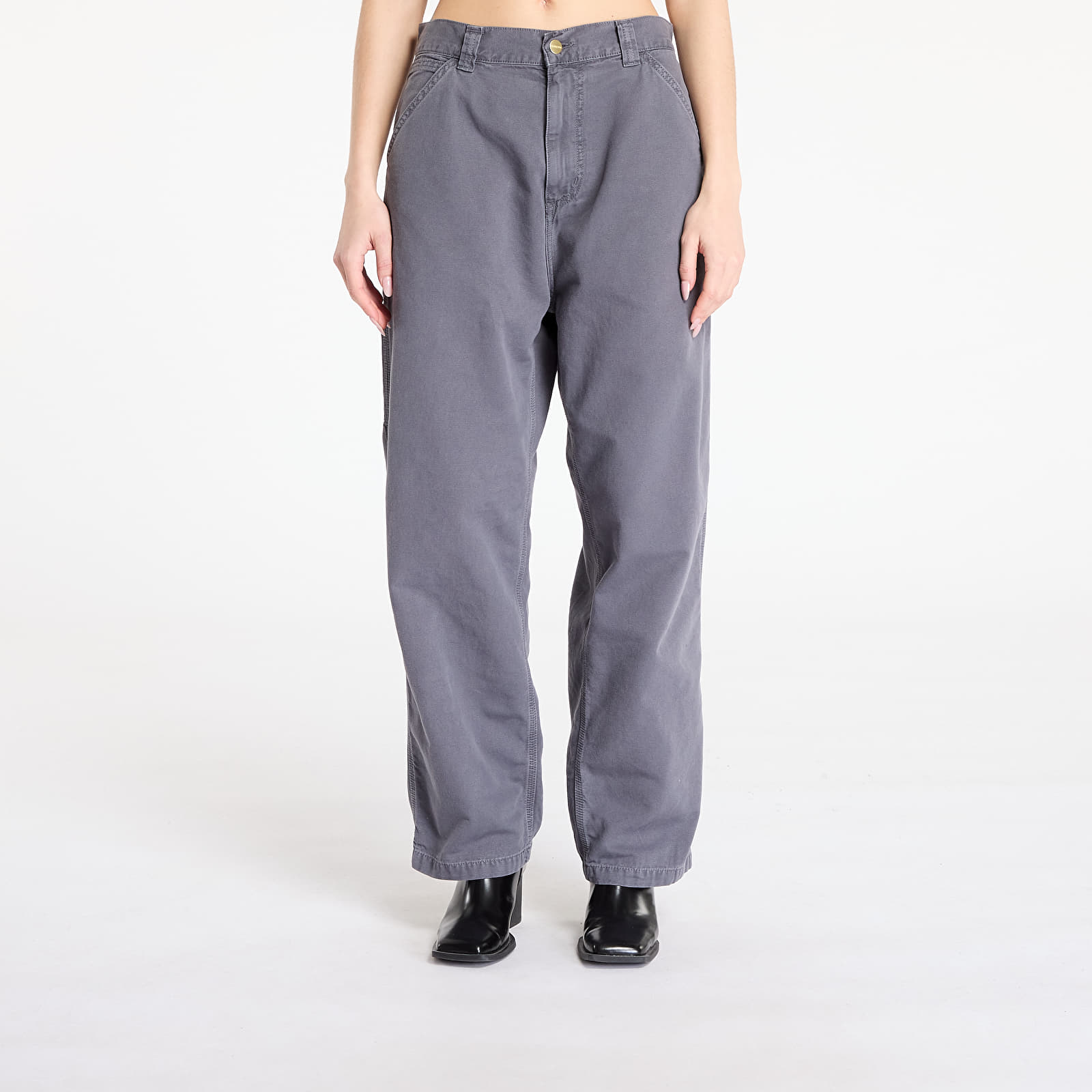 Jeans und Hosen Carhartt WIP OG Single Knee Pant Graphite Stone Dyed