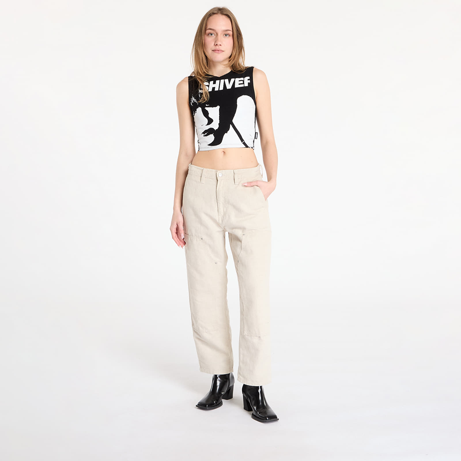 Hosen für Männer Carhartt WIP Walter Double Knee Pant Natural Rinsed