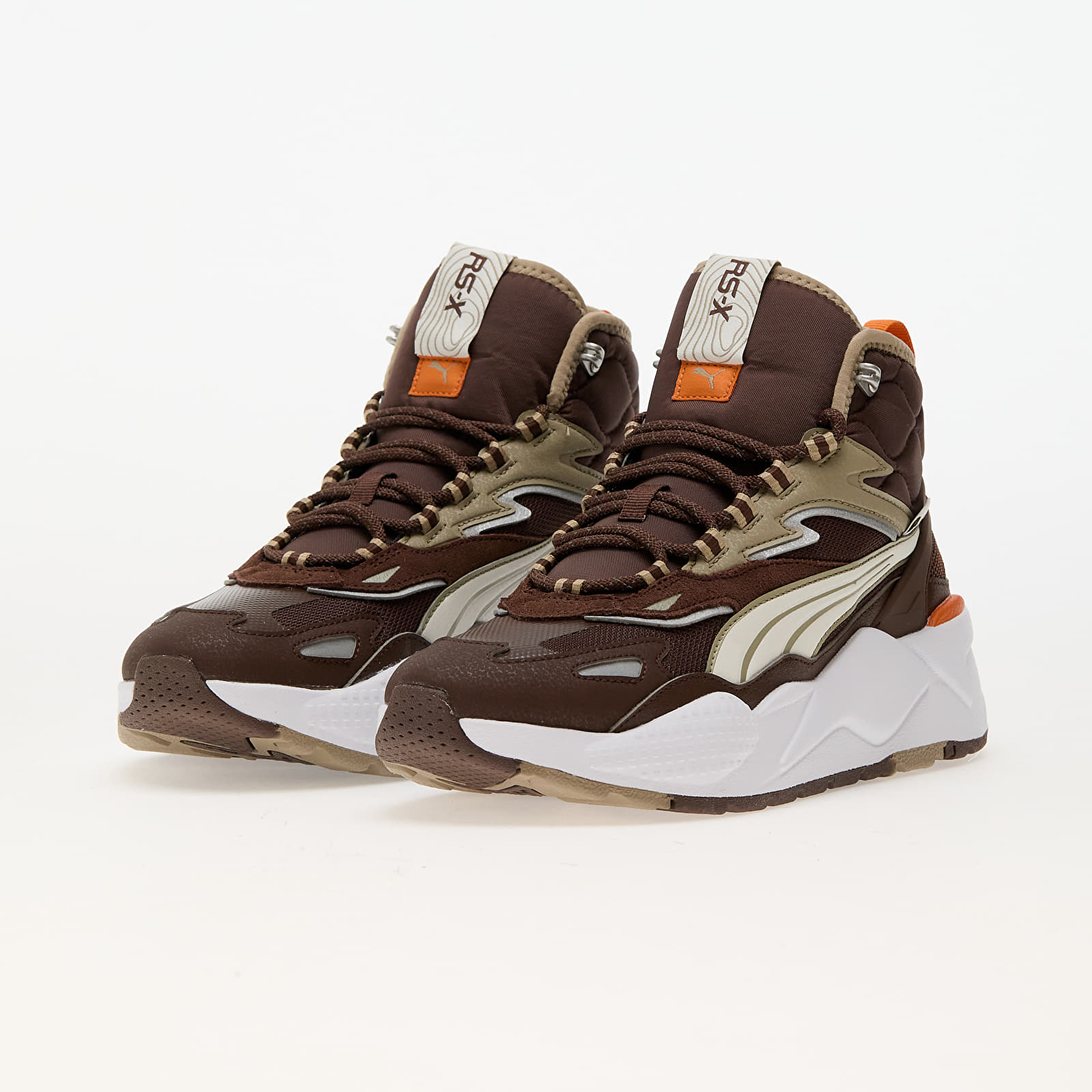 Men's sneakers and shoes Puma RS-X Hi Brown