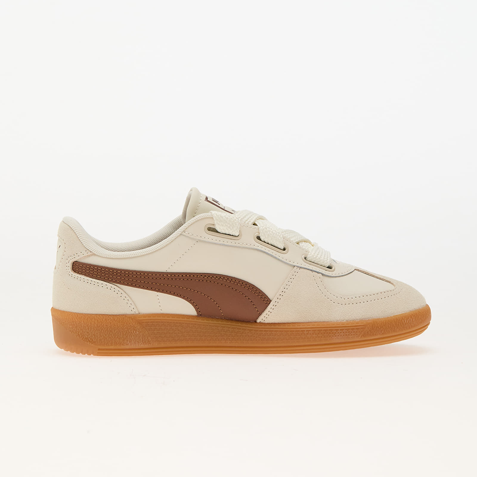 Naiste tossud ja kingad Puma Palermo Wide Lace SD Frosted Ivory-Brown