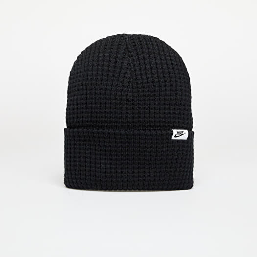 Šešir Nike Peak Waffle Knit Beanie Black