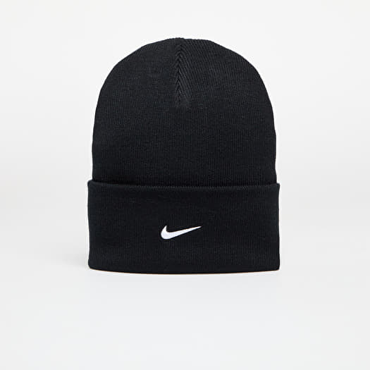 Hatt Nike Peak Swoosh Beanie Black/ White