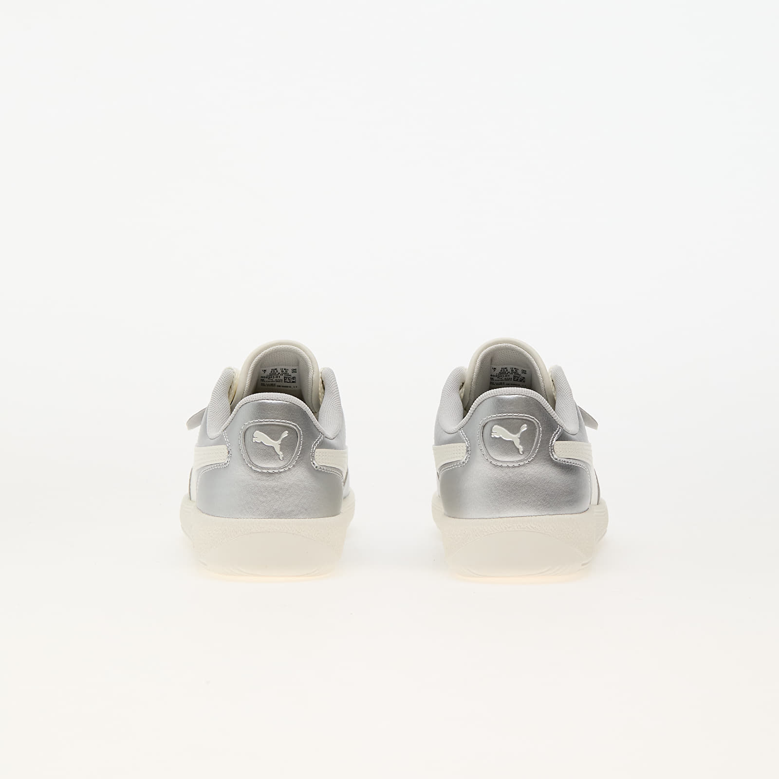 Women's sneakers and shoes Puma Palermo Wide Lace Metallic Puma Silver-White