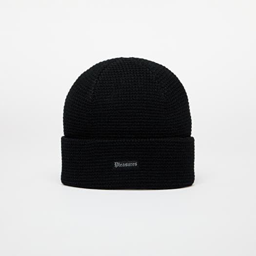 Καπέλο PLEASURES Old E Waffle Beanie Black