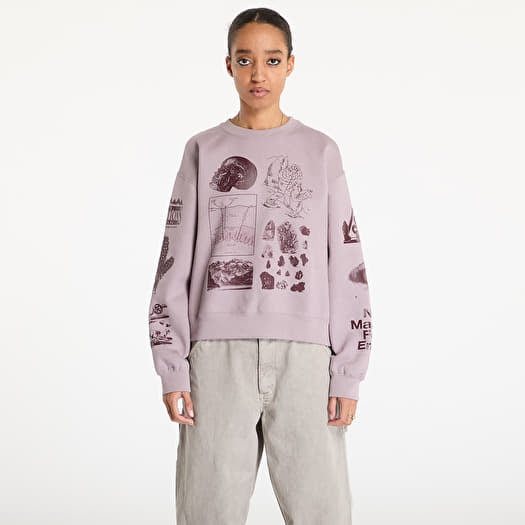 Majica Nike ACG "Tuff Fleece" Women's Therma-FIT Repel Crew-Neck Sweatshirt Lt Violet Ore/ Burgundy Crush
