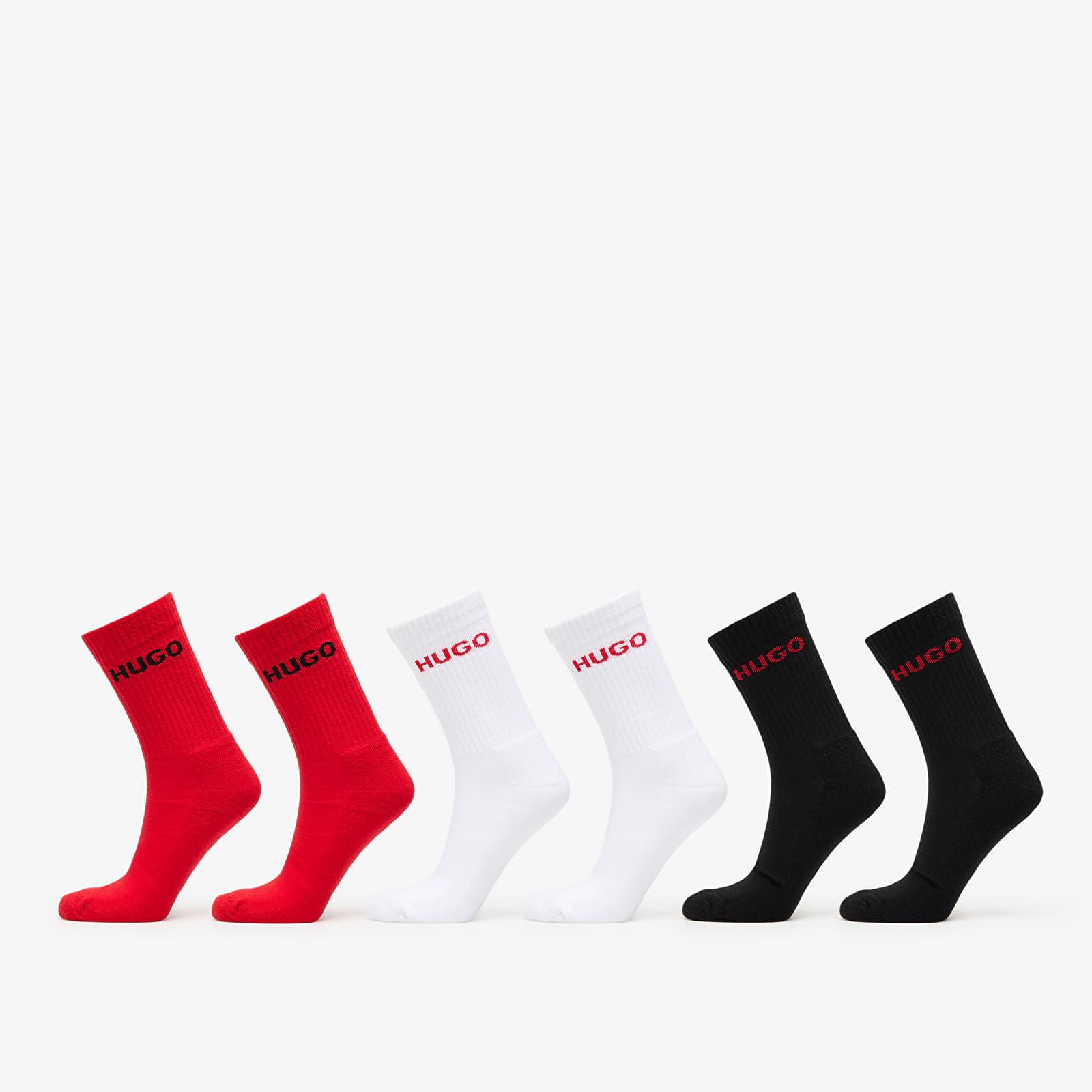 Skarpety męskie Hugo Boss Rib Logo Socks 6-Pack Multicolor