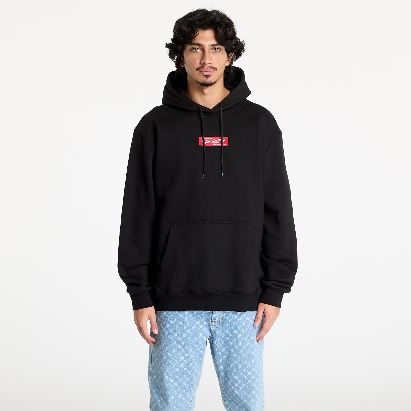 Hættetrøjer og sweatshirts Mitchell & Ness Branded M&N Box Logo Hoodie Black