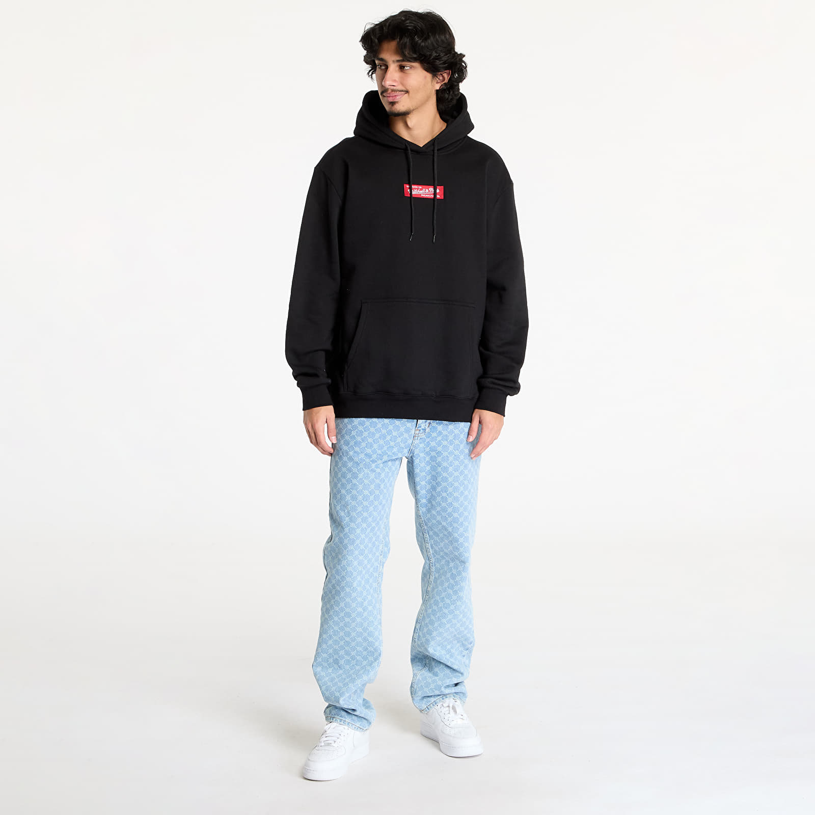 Hættetrøjer og sweatshirts Mitchell & Ness Branded M&N Box Logo Hoodie Black