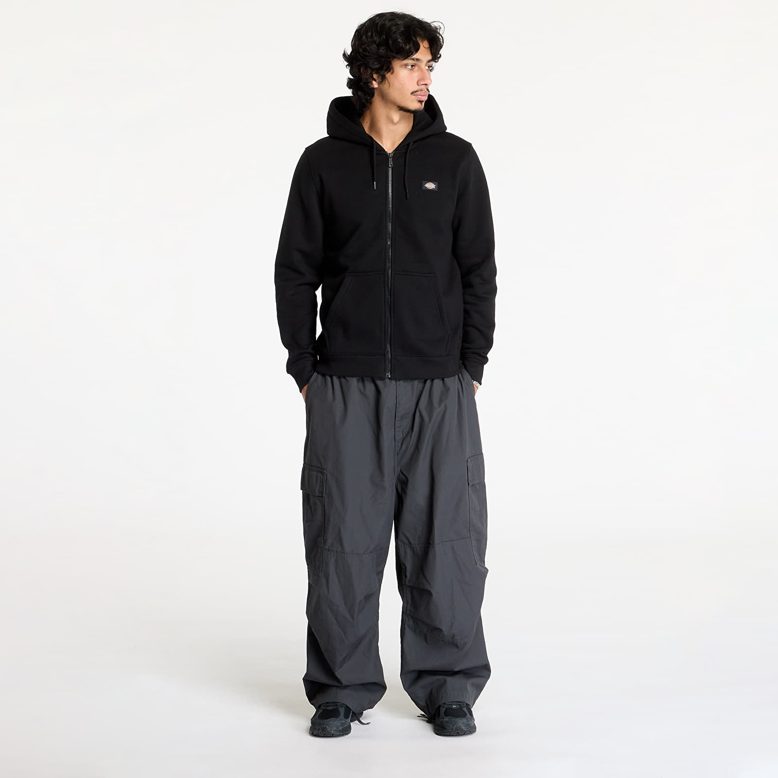 Чоловічі худі Dickies Oakport Zip Hoodie Black