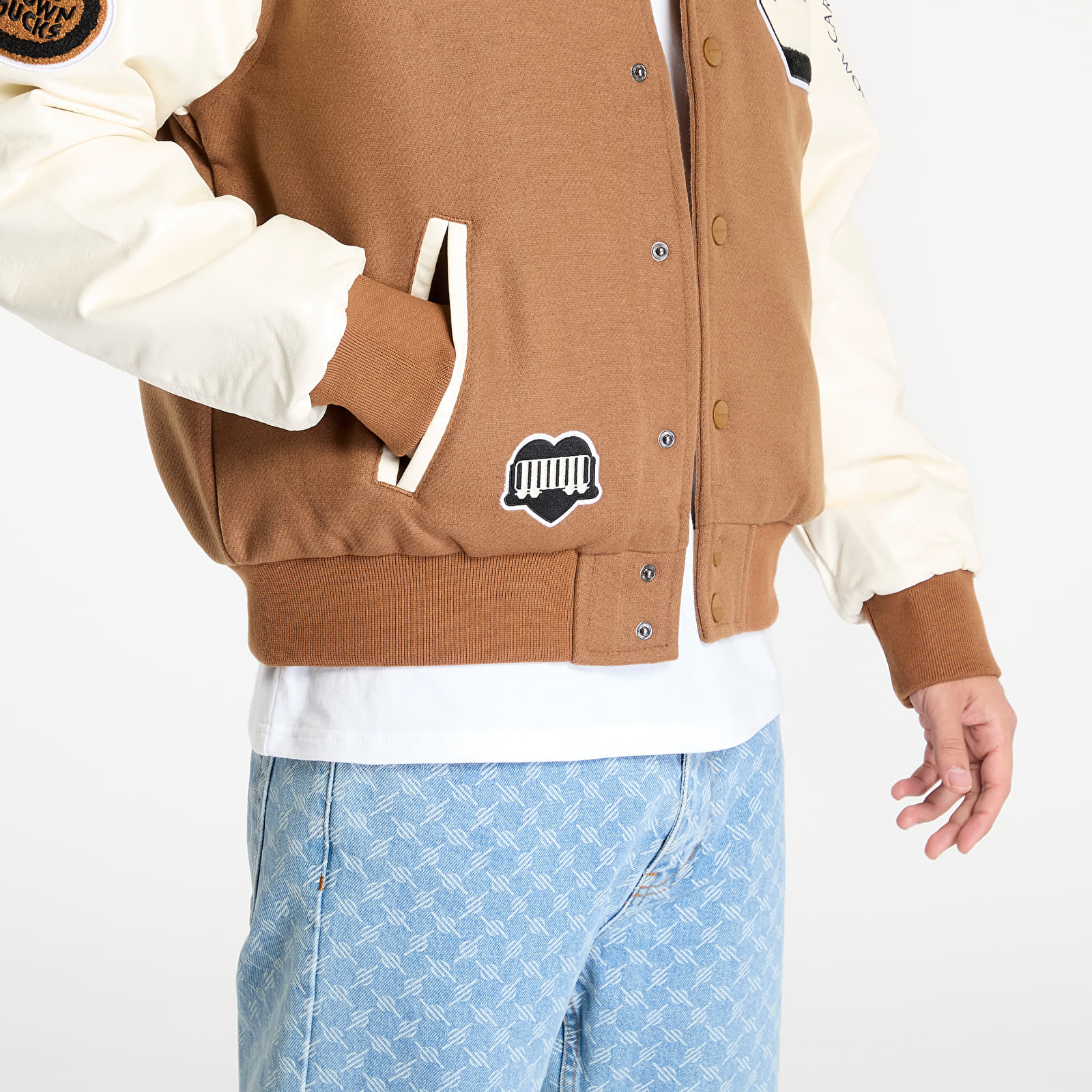 Men's jackets Carhartt WIP Brown Ducks Bomber UNISEX Hamilton Brown/ Wax