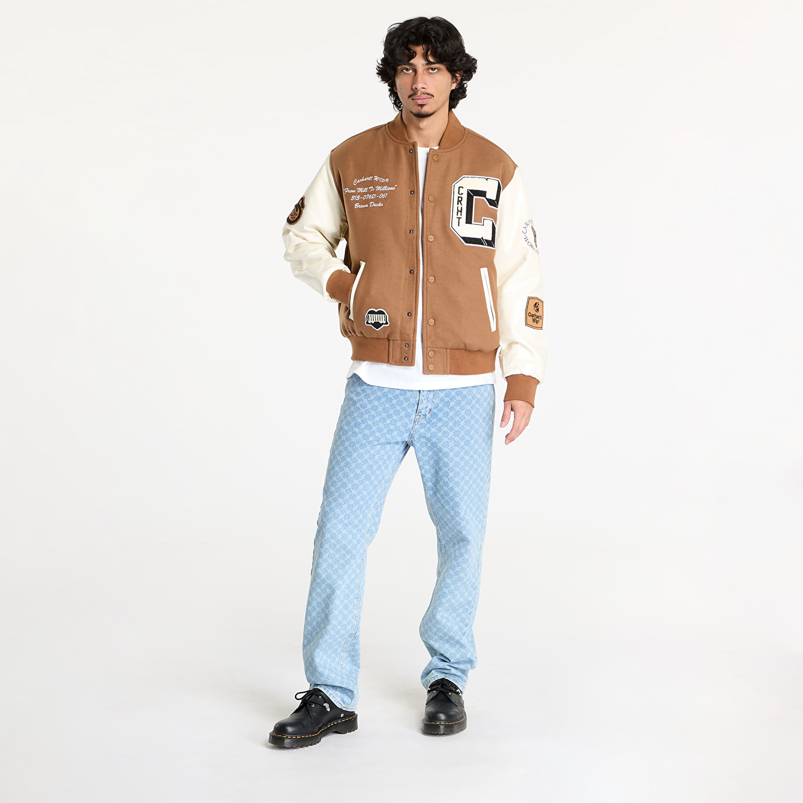 Men's jackets Carhartt WIP Brown Ducks Bomber UNISEX Hamilton Brown/ Wax