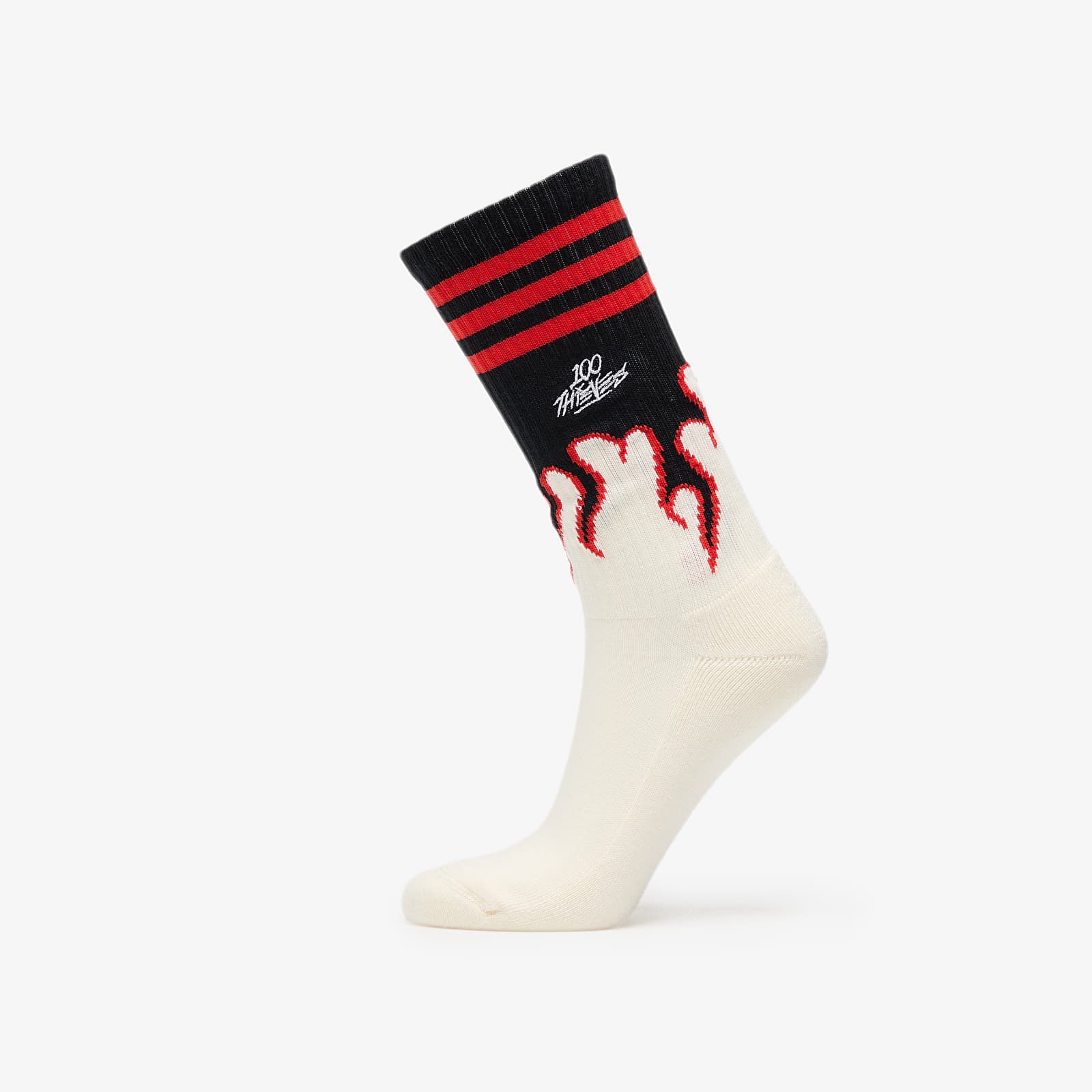 Men's socks adidas x 100 Thieves Socks 2-Pack Crew White/ Red