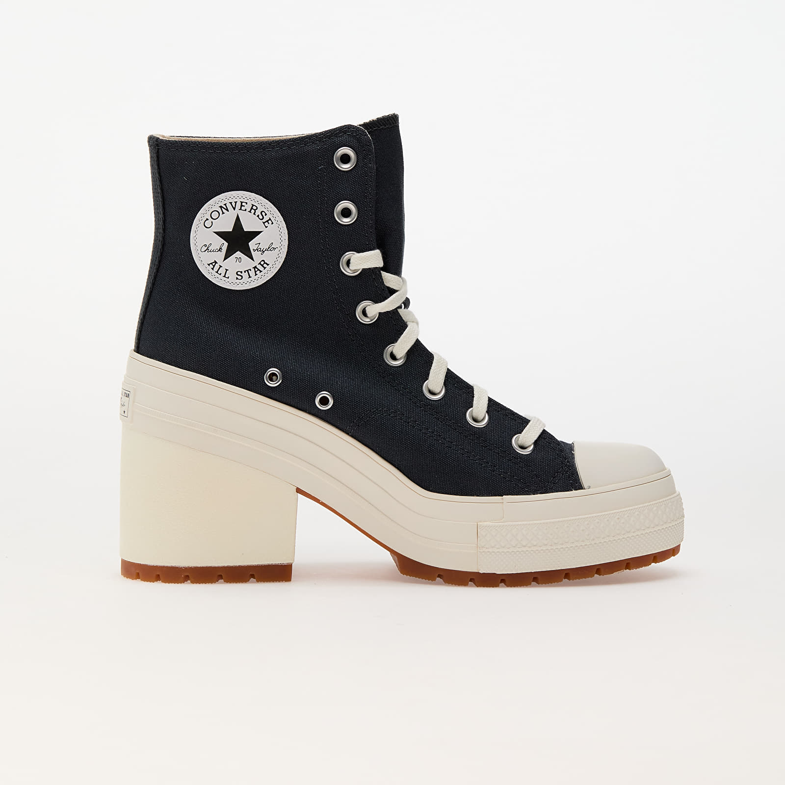 Męskie trampki i buty Converse Chuck 70 De Luxe Heel Platform Shadow Woods/ Egret/ Black
