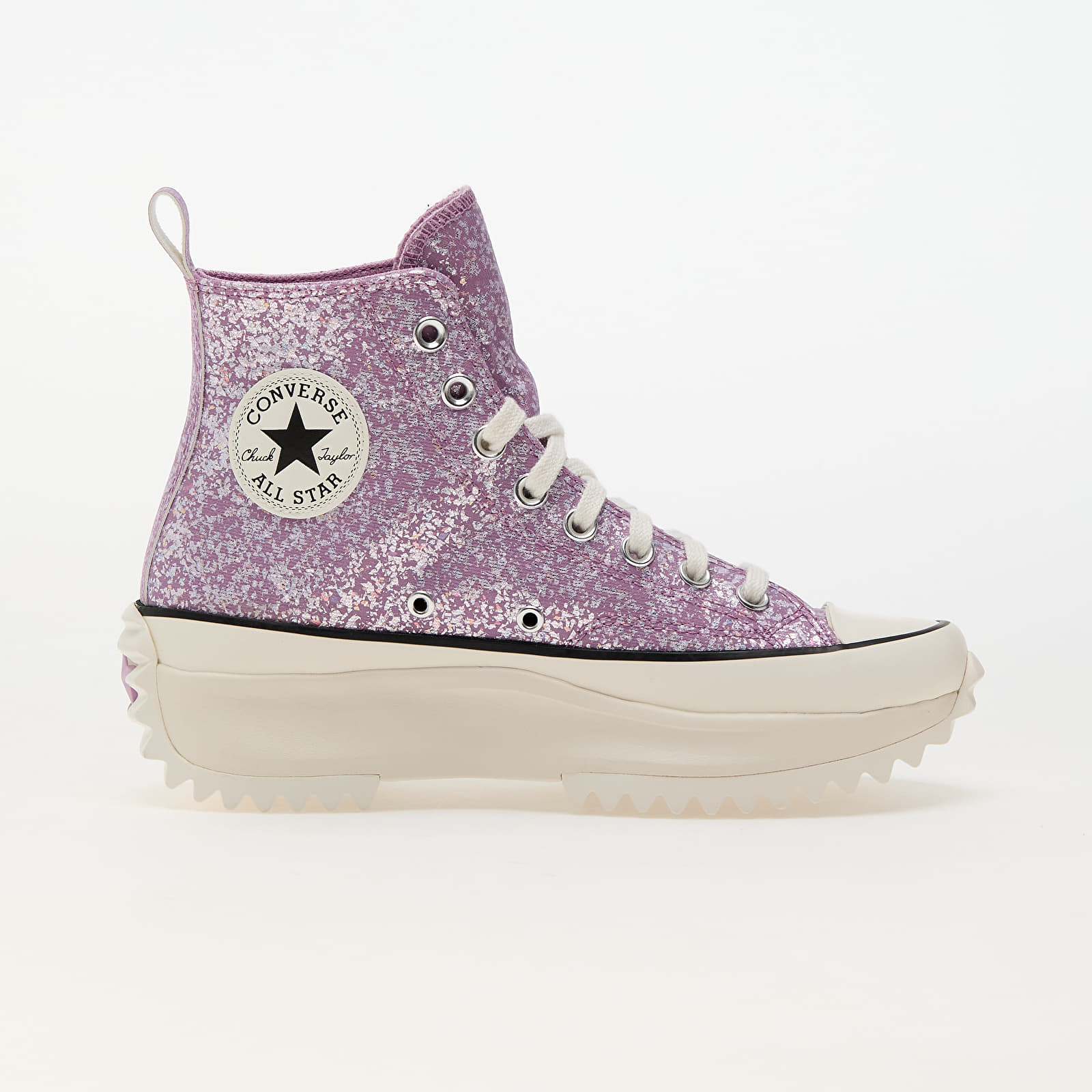 Purple sequin converse top