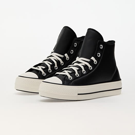 Sneakers und Schuhe fur Frauen Converse Chuck Taylor All Star Lift Platform Puffed Up Black Egret Black Queens