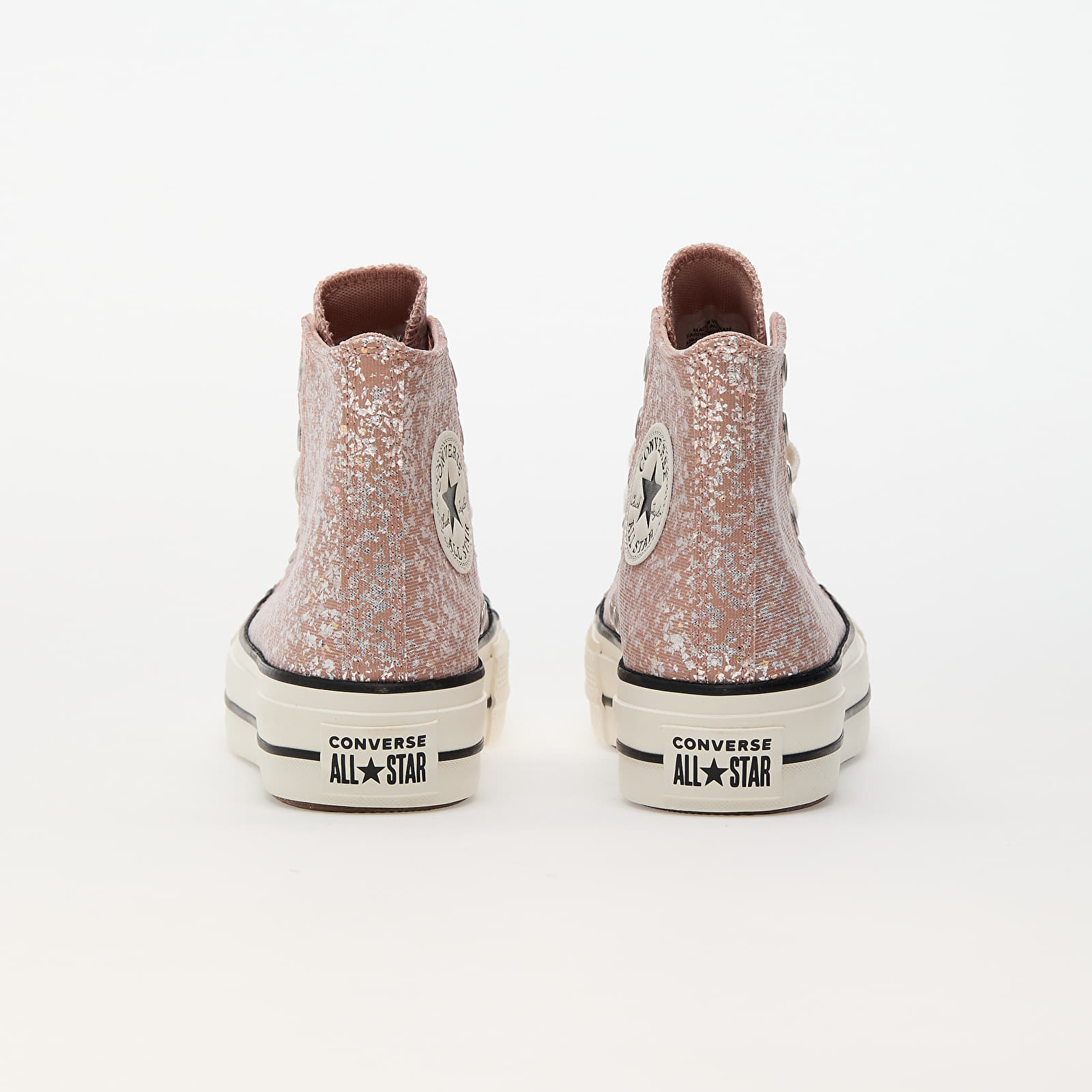 Rose gold converse glitter online
