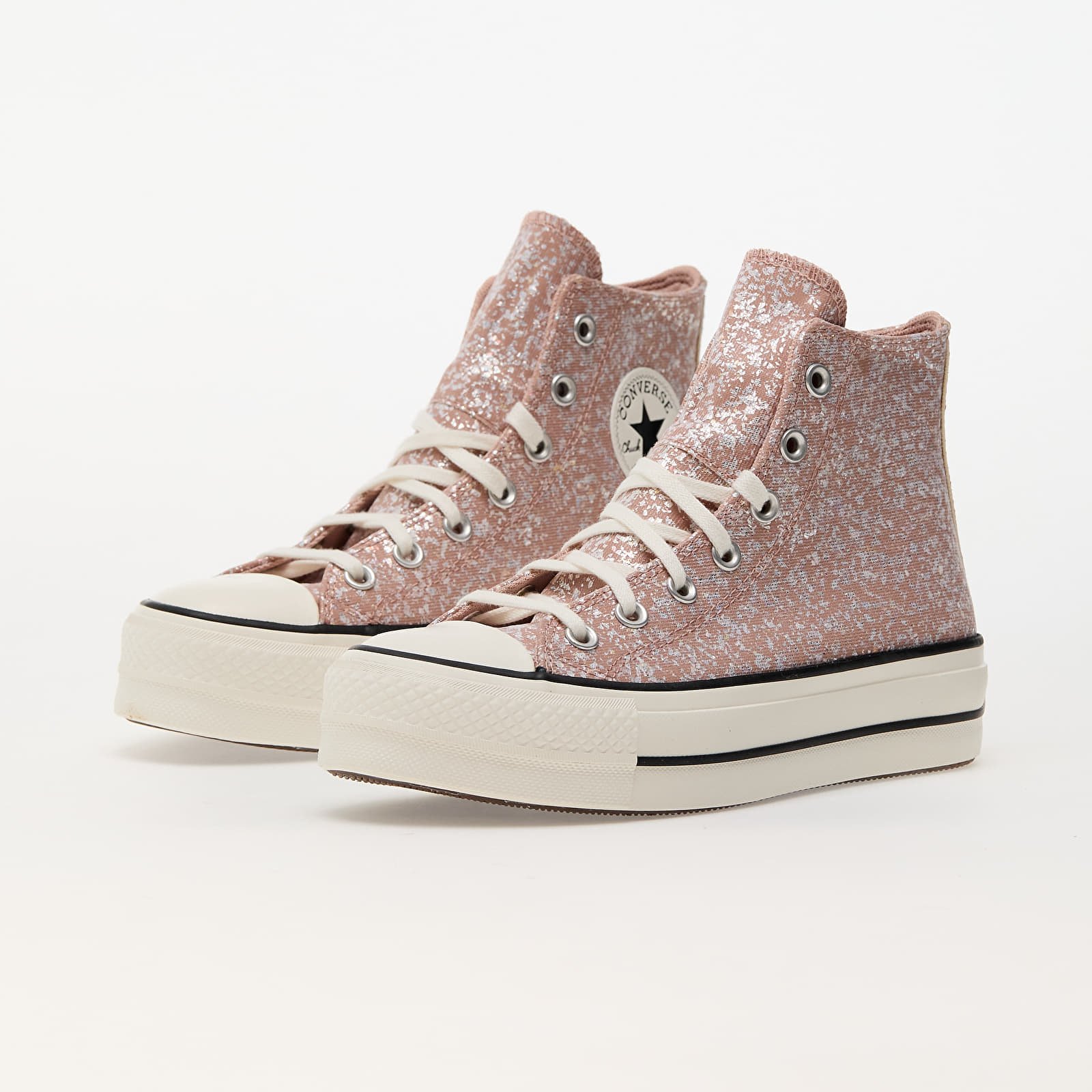 Damessneakers en -schoenen Converse Chuck Taylor All Star Lift Platform Glitter Dusty Cinder/ Egret/ Black