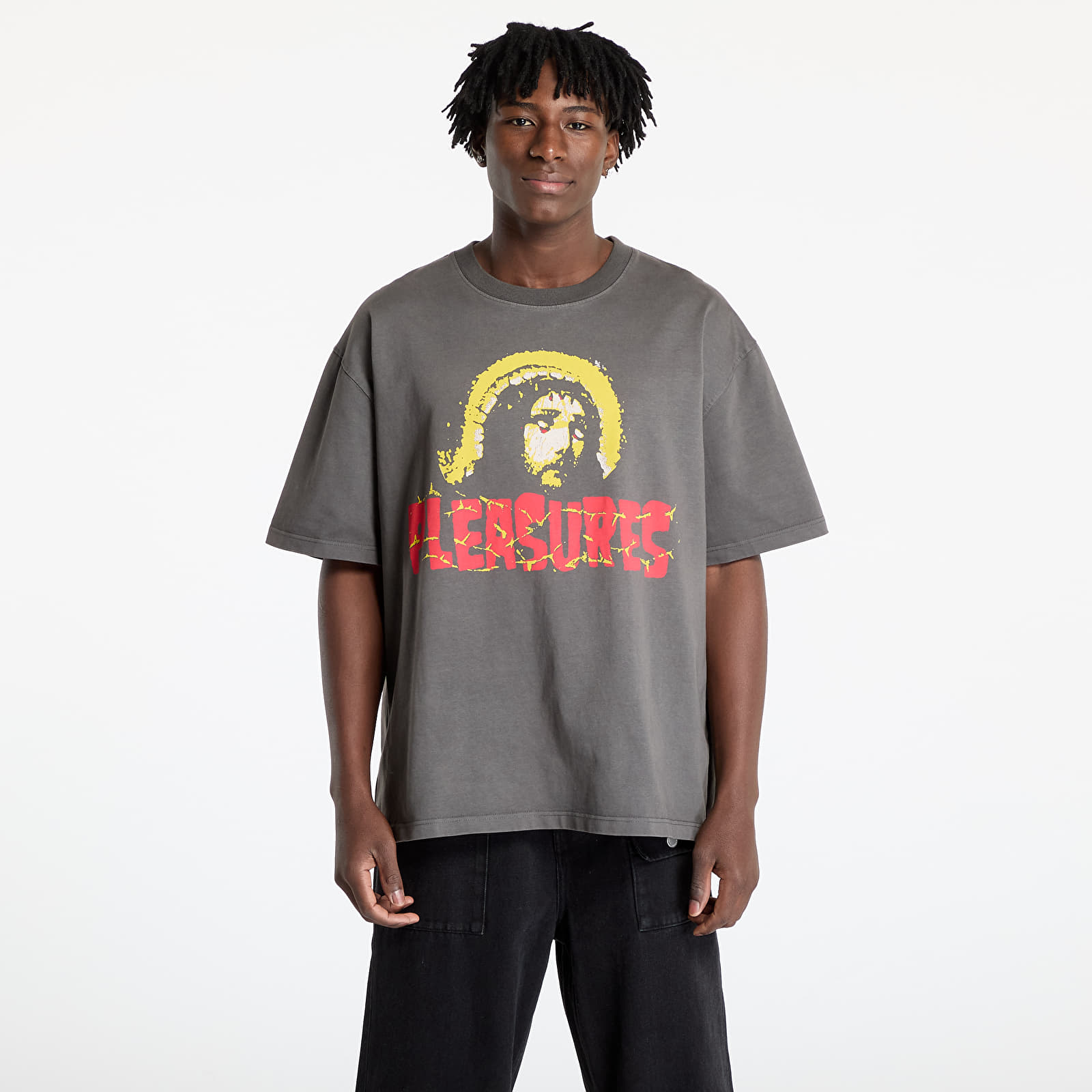 Men's T-shirts PLEASURES Chosen Heavyweight T-Shirt Black