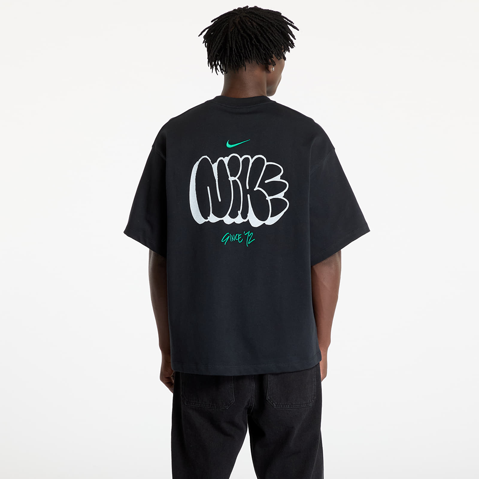 Muške majice Nike Solo Swoosh Tee GPX Black/ Malachite