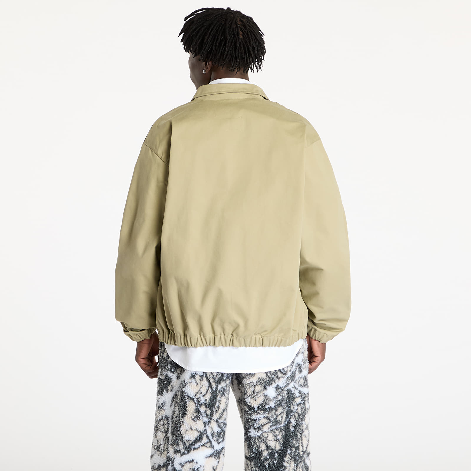 Herenjassen Nike Life Men's Woven Harrington Jacket Neutral Olive/ Neutral Olive