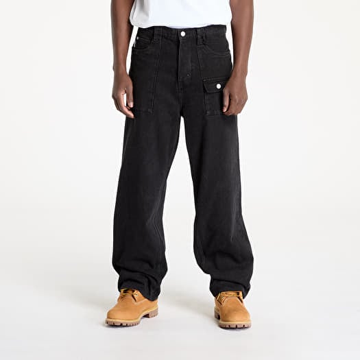 PLEASURES Grind Baggy Jeans Black