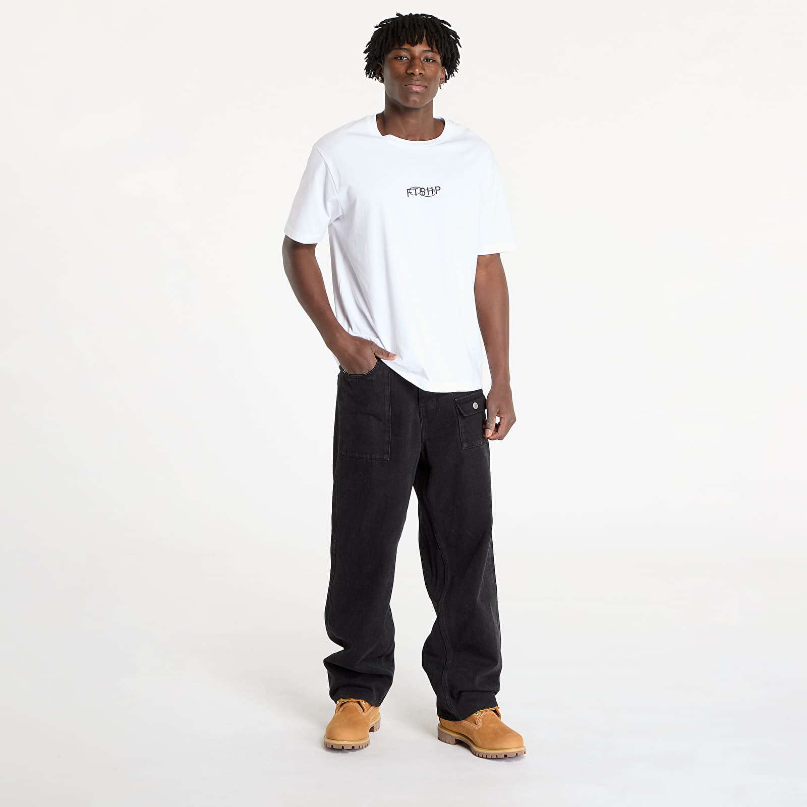 Meeste teksad PLEASURES Grind Baggy Jeans Black