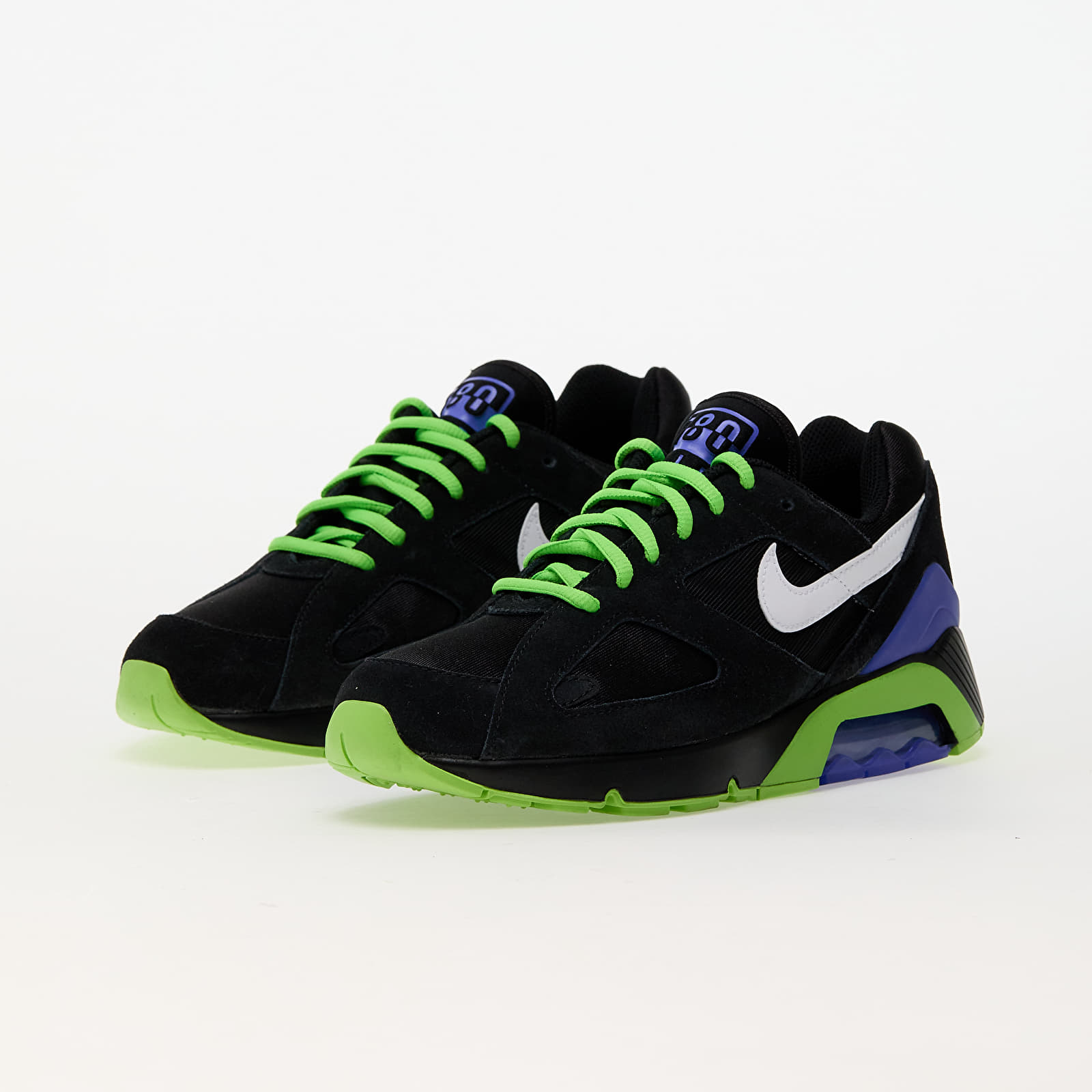 Turnschuhe und Schuhe fur Manner Nike Air 180 Black White Action Green Persian Violet Queens