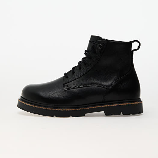 Birkenstock Highwood Lace Mid Men Natural Leather Black