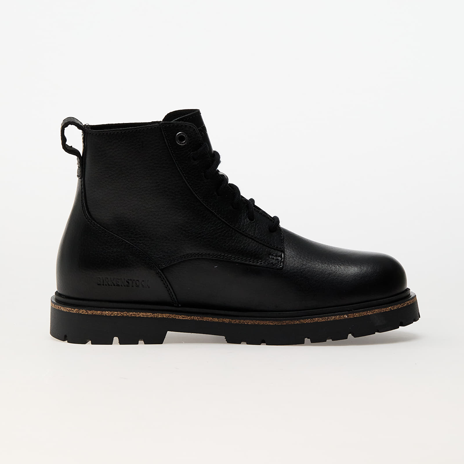 Men's sneakers and shoes Birkenstock Highwood Lace Mid Men Natural Leather Black