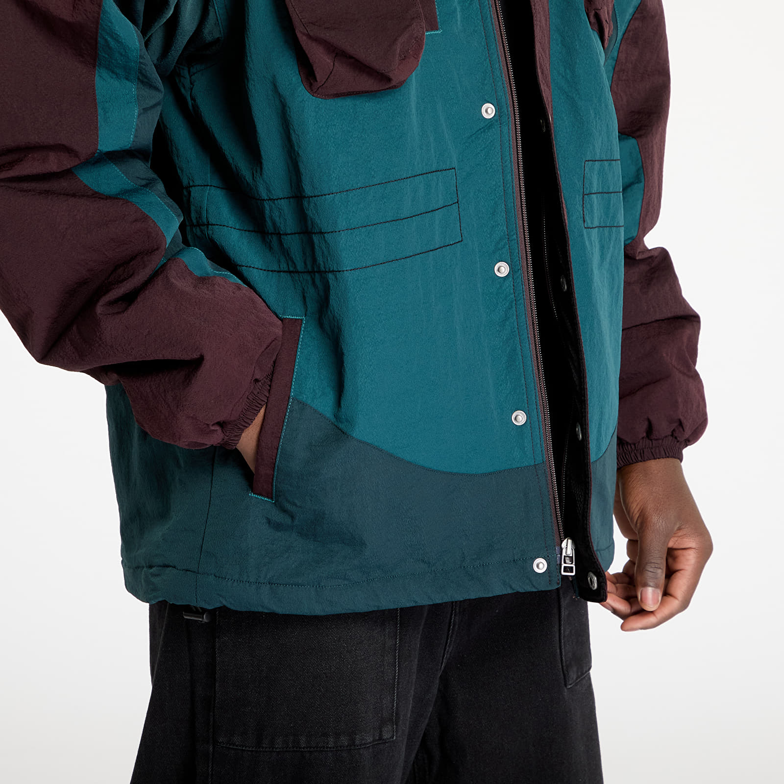 Men's jackets PLEASURES Revolution Outdoor Jacket Brown