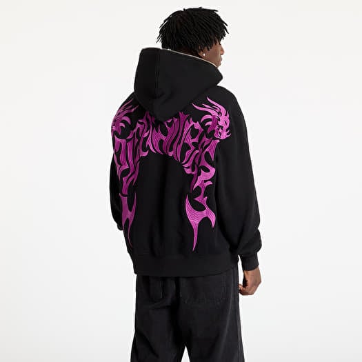 PLEASURES Dragon Zip Hoodie Black | Queens
