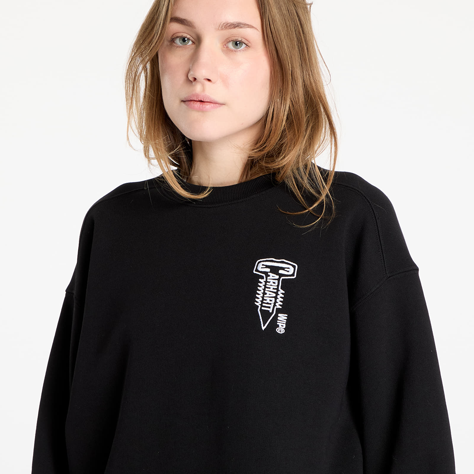 Herren-Sweatshirts Carhartt WIP Cross Screw Sweat UNISEX Black/ White