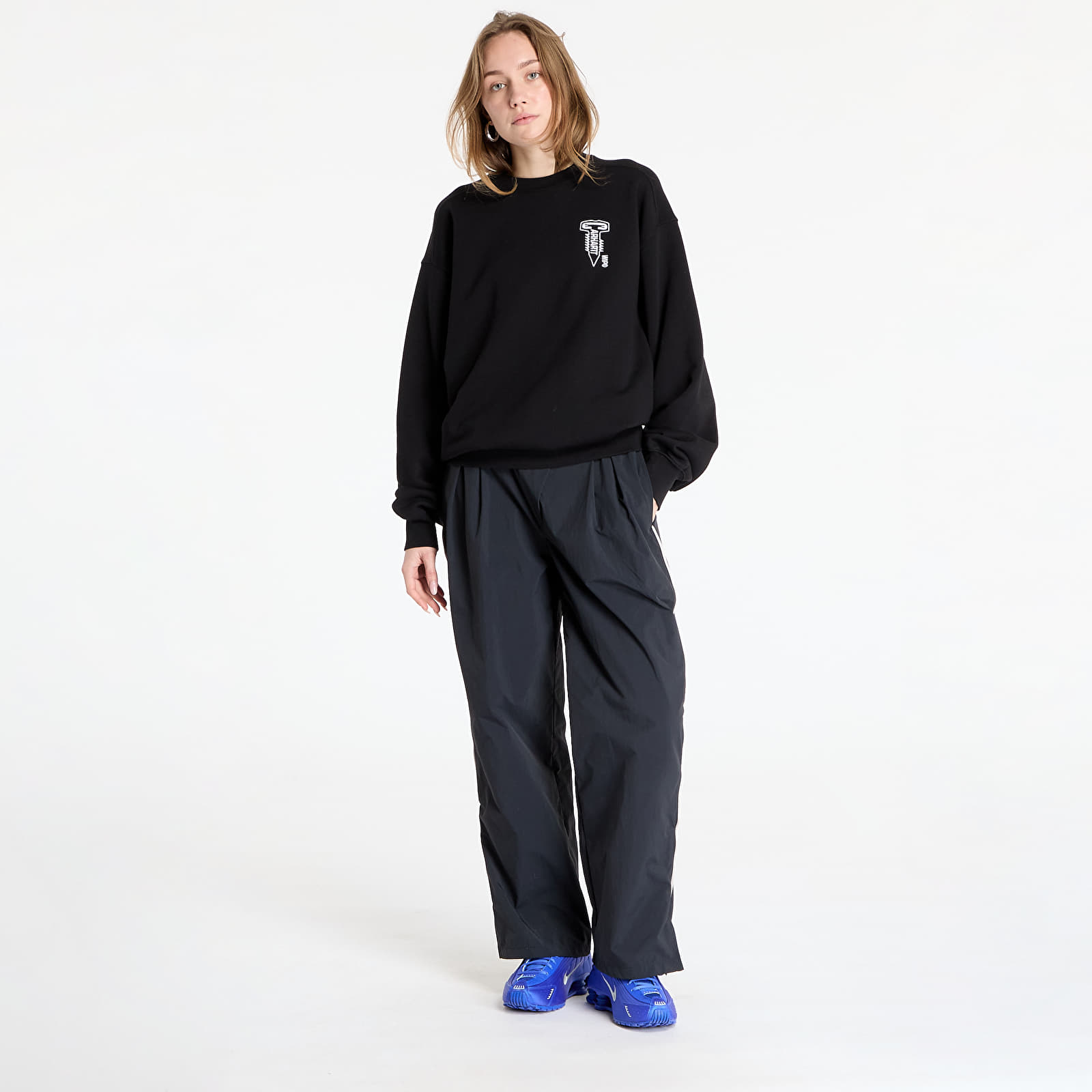 Herren-Sweatshirts Carhartt WIP Cross Screw Sweat UNISEX Black/ White