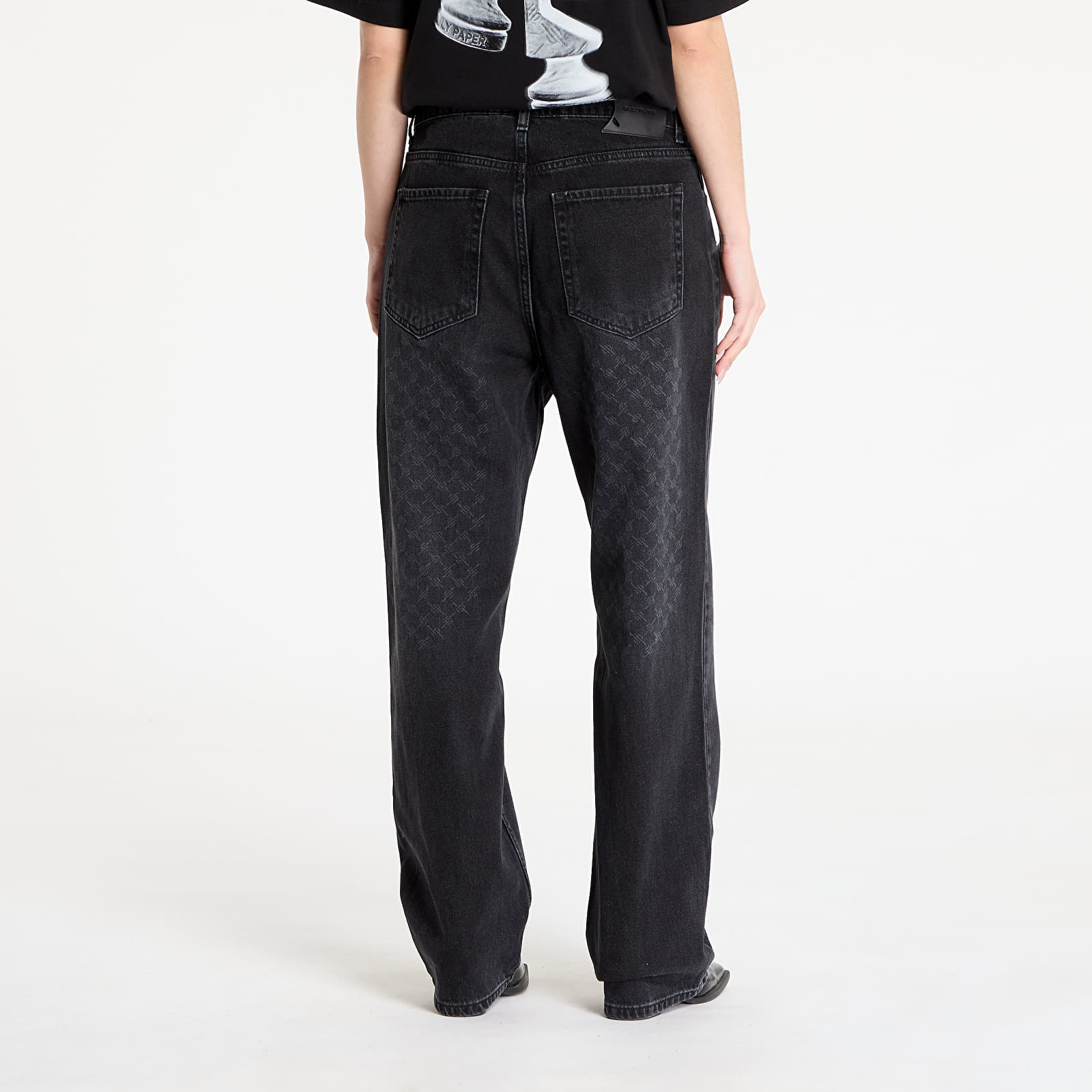 Women's jeans Daily Paper Amba Monogram Jeans Black