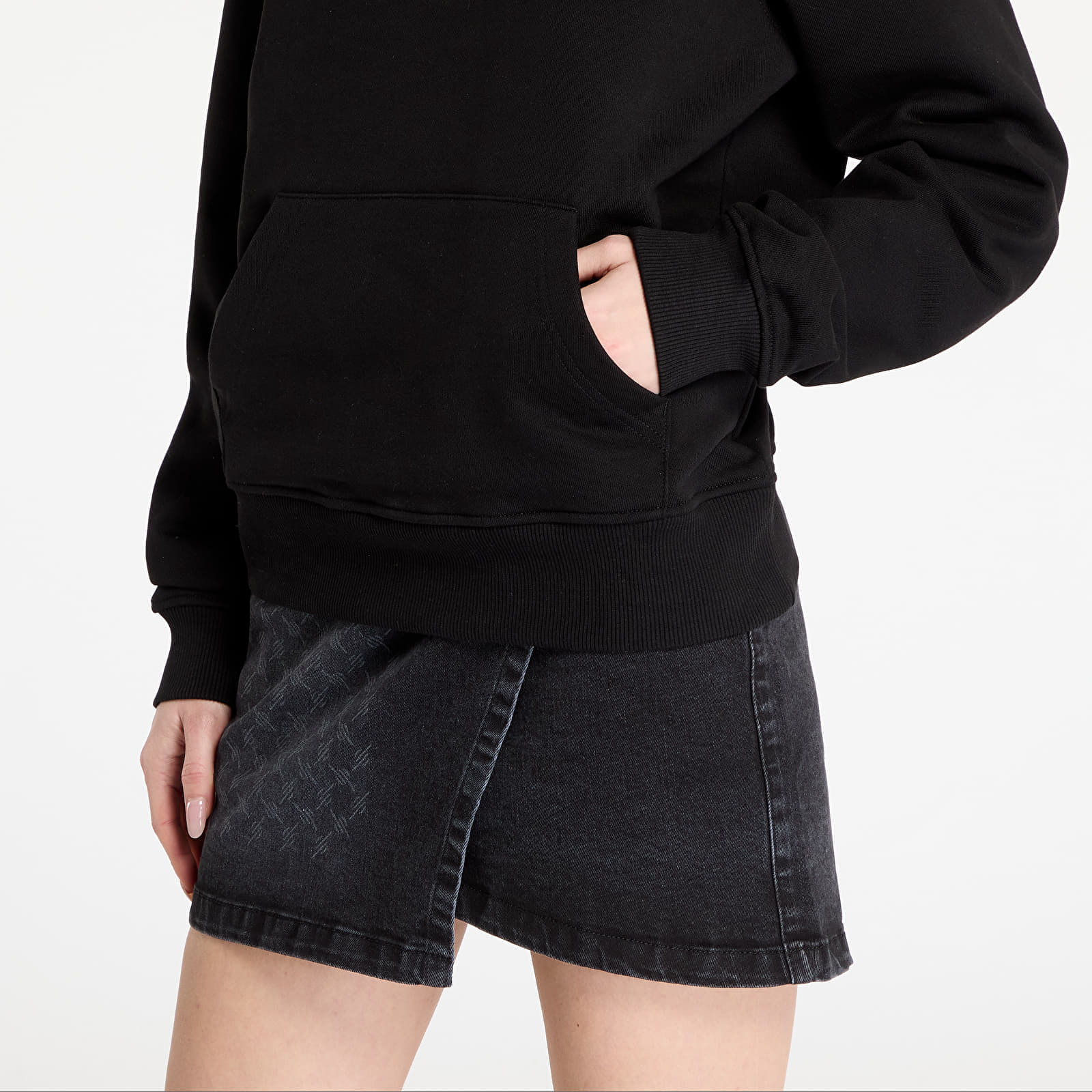 Hanorac Daily Paper Overlooked Hoodie UNISEX Black - 1 | YEO