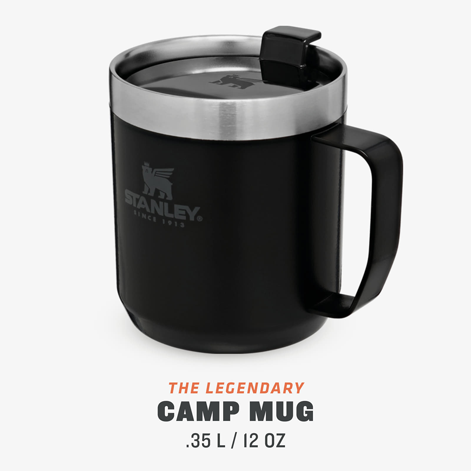 Інші аксесуари STANLEY The Stay-Hot Camp Mug 350 ml Matte Black Pebble