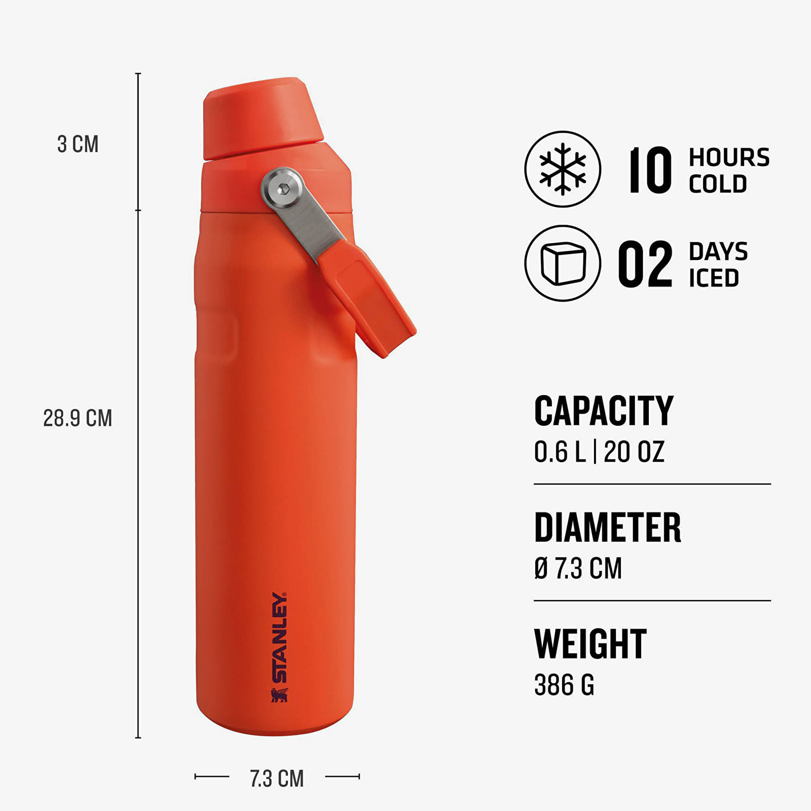 Other accessories STANLEY The Aerolight™ IceFlow™ Water Bottle Fast Flow 600 ml Tigerlily Plum