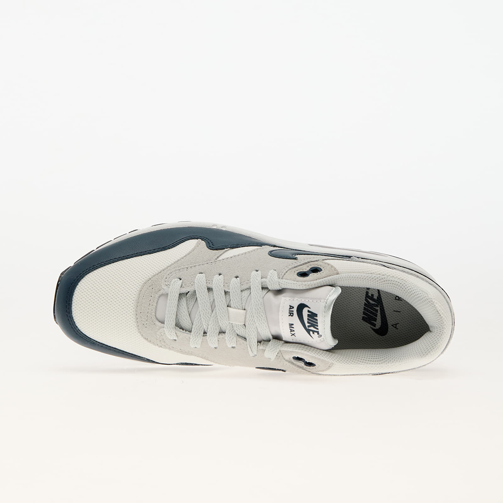 Turnschuhe und Schuhe fur Manner Nike Air Max 1 Ess Summit White Armory Navy Light Silver Queens