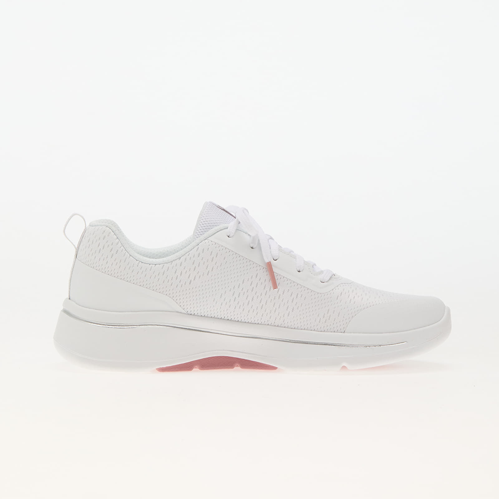 Women's sneakers and shoes Skechers Go Walk Arch Fit - U White/ Light Pink