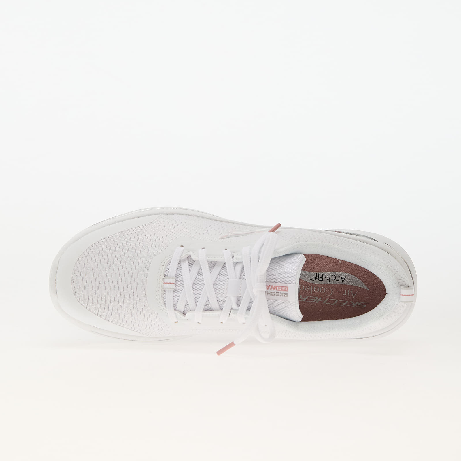 Women's sneakers and shoes Skechers Go Walk Arch Fit - U White/ Light Pink