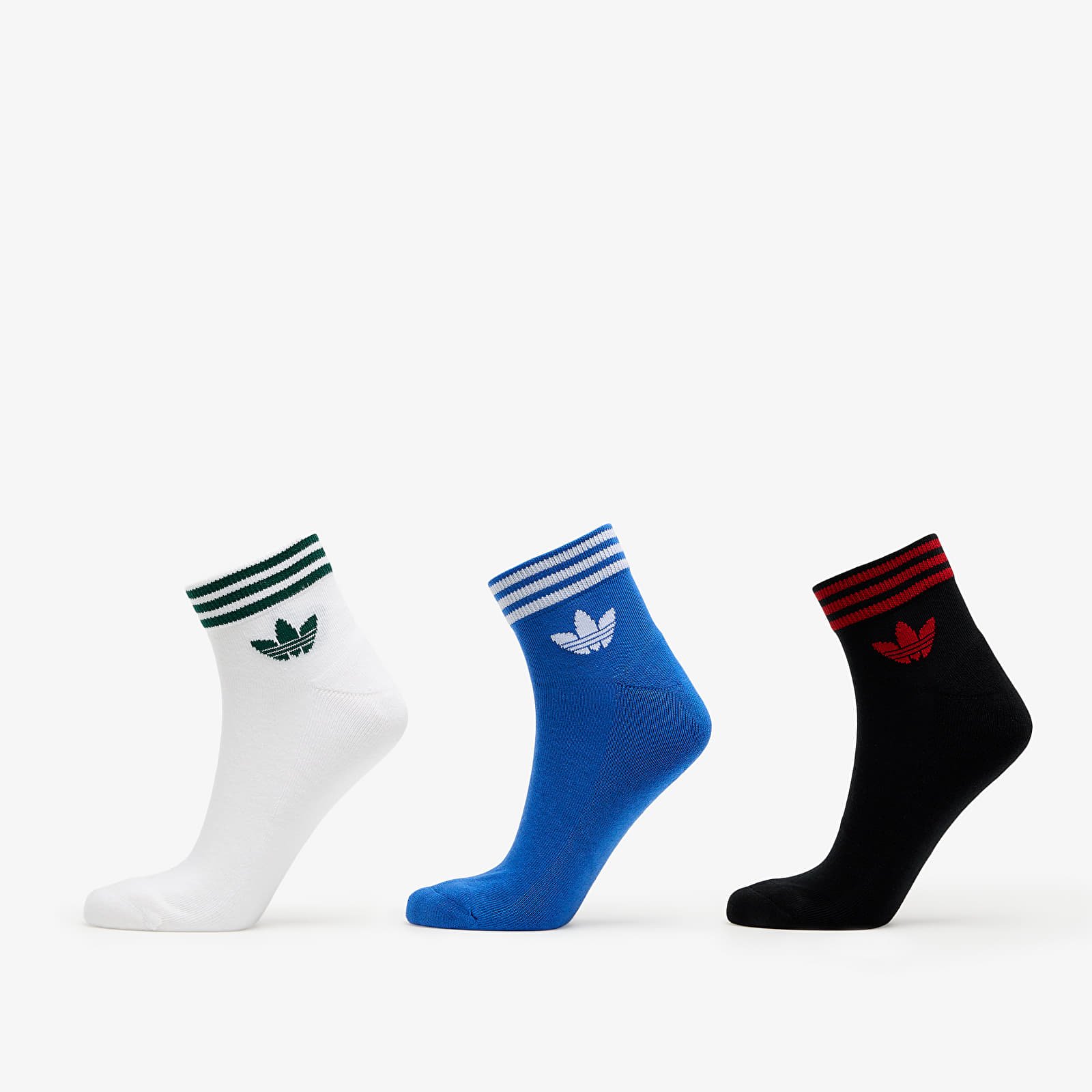Socken adidas Trefoil Ankle Sock Half-Cushioned 3-Pack Black/ Blue/ White
