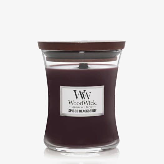 WoodWick Medium Hourglass Candle - Spiced Blackberry